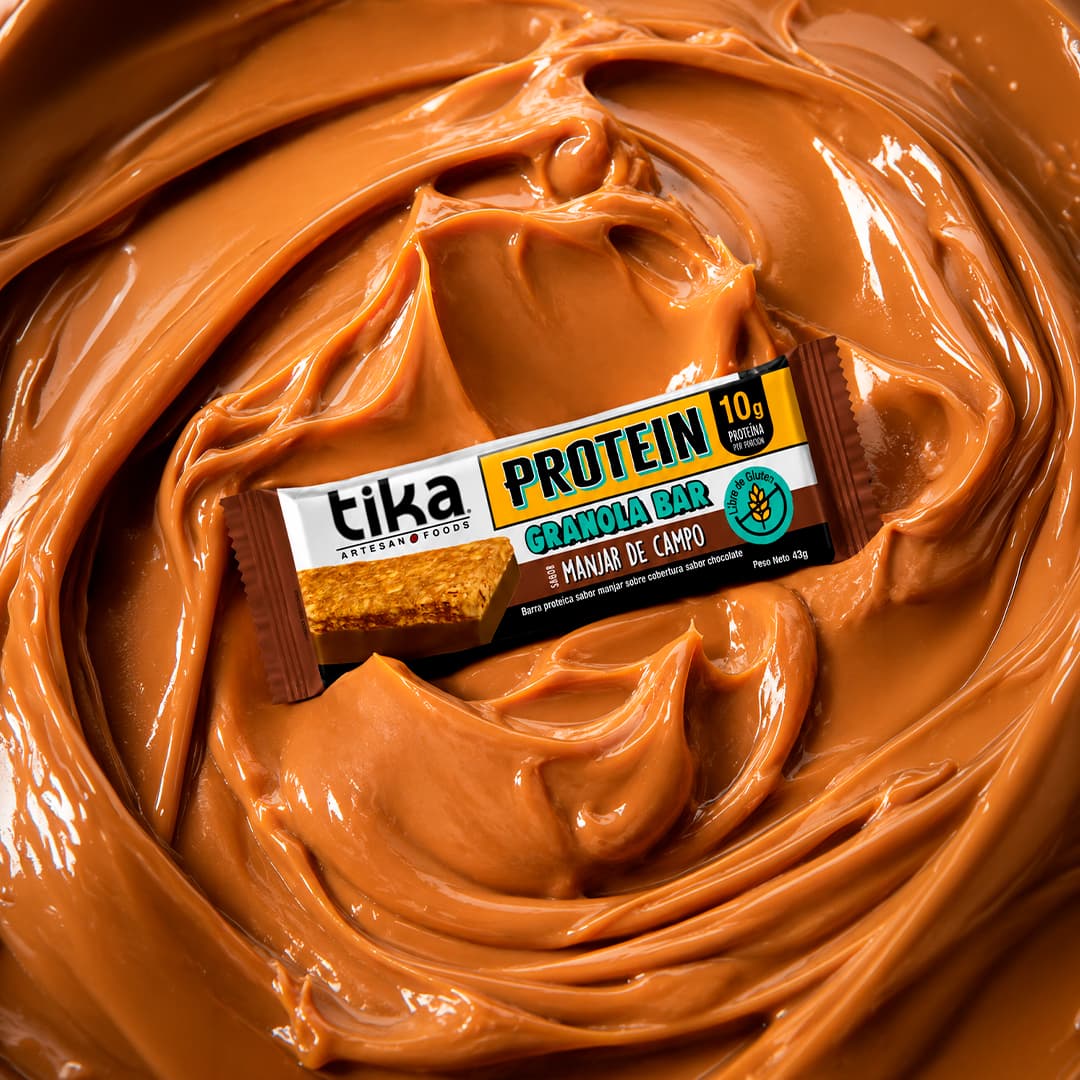 Pack 15 Barritas Tika Protein Manjar de Campo